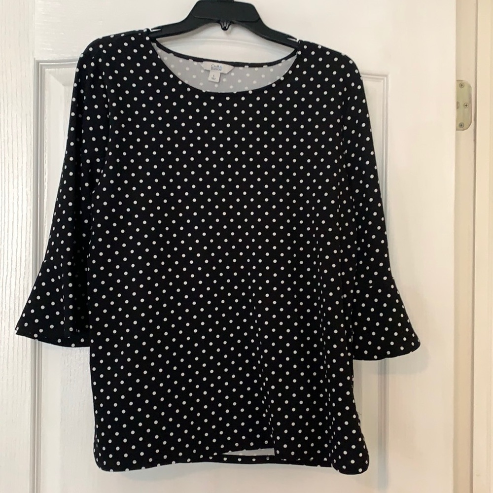 Podka Dot Flair Arm Shirt